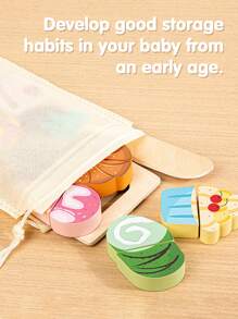 Wooden Play Food Sets For Kids Kitchen Toddlers Wood Toys Cutting Fruit Pretend Food Play Kitchen Accessories Set For Boys And Girls