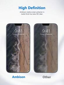 3pcs 2.5D Full Screen High Definition Matte Tempered Glass Screen Protector (Gaming Film), Anti-Fingerprint, Compatible With Apple IPhone X/XR/11/12/13/14/15/16 Series