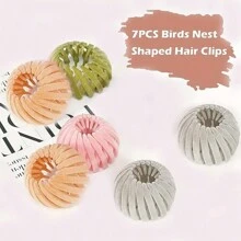 1 Pince à cheveux magique, support de queue de cheval, accessoire de cheveux simple monochrome pour boule de personne nonchalante, pince à chignon, lisseur de cheveux pour femme, boucle de fixation pour queue de cheval haute, pince de préhension pour personne nonchalante, accessoire de cheveux moelleux. Rentrée scolaire