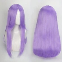 FULCRUM 24 Inch Pink Blue Green Black Anime Costume Long Straight Cosplay Wig Heat Resistant Synthetic Fibers Wig For Party Halloween Christmas