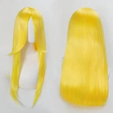 FULCRUM 24 Inch Pink Blue Green Black Anime Costume Long Straight Cosplay Wig Heat Resistant Synthetic Fibers Wig For Party Halloween Christmas