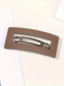 1 pezzo, accessorio per capelli a molla quadrato vuoto, semplice, carino, elegante, casual per code di cavallo, raccolti, frangia, adatto all'uso quotidiano, fermagli per capelli, barrette per capelli