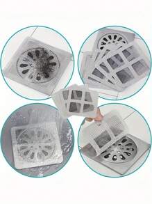 5/20/50pcs One-Time Hair Catcher Filter Drain Cover, Bathroom & Kitchen Sink Strainer
