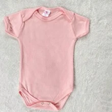 Kit com 3 Body Liso Bebê Menina 100% Algodão.
