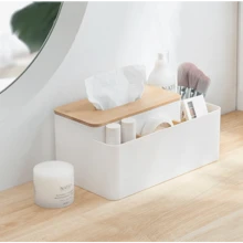 Remote Control Coffee Table Storage Box Tissue Box - White - View 2