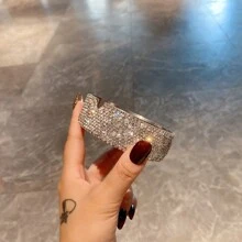 1 pieza Cenicero decorativo con diamantes de imitación, cenicero decorativo de escritorio para bar, oficina y hogar, decoración de habitación, decoración del hogar