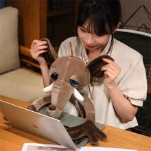 Keylingwd 卡哇伊搞笑长臂森林动物柔软可爱毛绒玩具长颈鹿猴子豹子狮子毛绒玩具男孩女孩生日礼物房间装饰派对装饰情人节礼物送给男朋友和女朋友可爱贴心的生日礼物