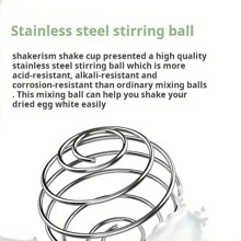 1 件 500ml/17oz 运动摇摇杯，带搅拌球和拖拽储物盒，防漏 - 适合学校、健身房和户外健身活动