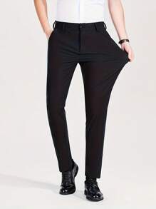 High-End Business Stretch Cooling Summer Men's Straight-Leg Office Pants