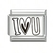 1pc Engraved DIY Jewelry Accessories, Chessboard Cat, Heart Elements, For DIY Bracelet, Necklace, Ring, Anklet, Fashionable, Delicate, Cute Handmade Modular Bracelet, Suitable For All Summer, School