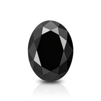 1 pieza Piedra suelta de Moissanite negra de color D, corte oval VVS1 Moissanite con certificado GRA para hacer joyería DIY