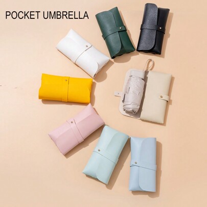 1PC Capsule Umbrella, Pocket Umbrella, Portable Folding Umbrella, Waterproof, Sun Protection, UV Protection Multifunctional Umbrella, Can Be Used For Travel, Very Compact And Convenient To Carry