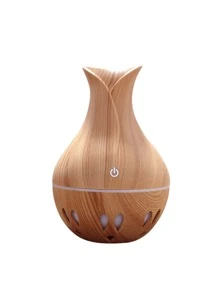 Defuser Air Aroma 500ml Essential Oil Diffuser USB Ultrasonic Humidifier With Wood Grain 7 Color LED Light Humidifier For Home And Office Diffuser Humidifier Alcatraz Essences Ultrasonic Aromatherapy Led - Maroon - View 2