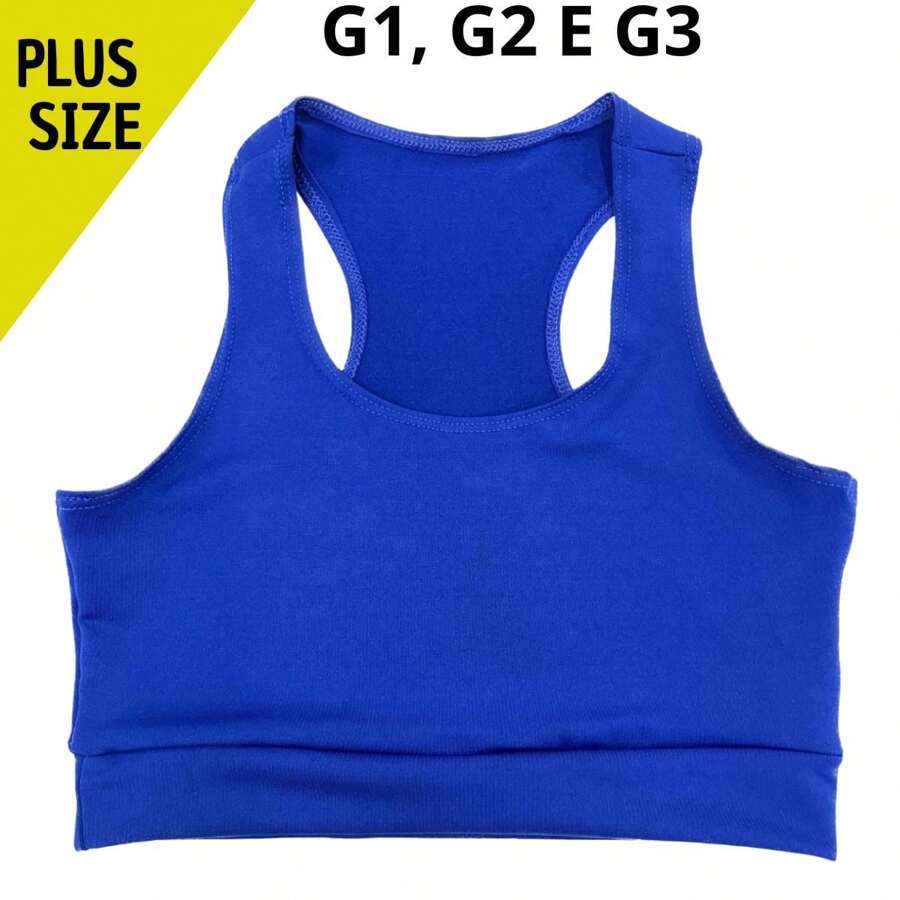 Women's Gym Top Sports Plus Size Suplex Fabric Fitness Workout Training - 皇家皇家 - 查看 1