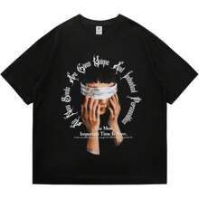 Graphic Tees Men, Vintage Y2K Printed T-Shirt, Summer Uni Crew Neck Cotton Tops, Casual Shirt For Men, Women