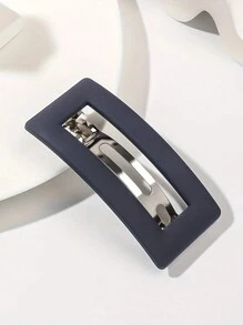 1 pezzo, accessorio per capelli a molla quadrato vuoto, semplice, carino, elegante, casual per code di cavallo, raccolti, frangia, adatto all'uso quotidiano, fermagli per capelli, barrette per capelli