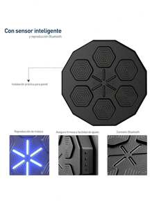 Máquina de Boxeo, Bluetooth Musical Portátil, Recargable con luces y sonido. NO INCLUYE GUANTES. Bluelander