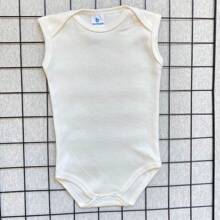 Kit Com 5 Body de Bebê Regata Sem Manga Menino 100% Algodão.