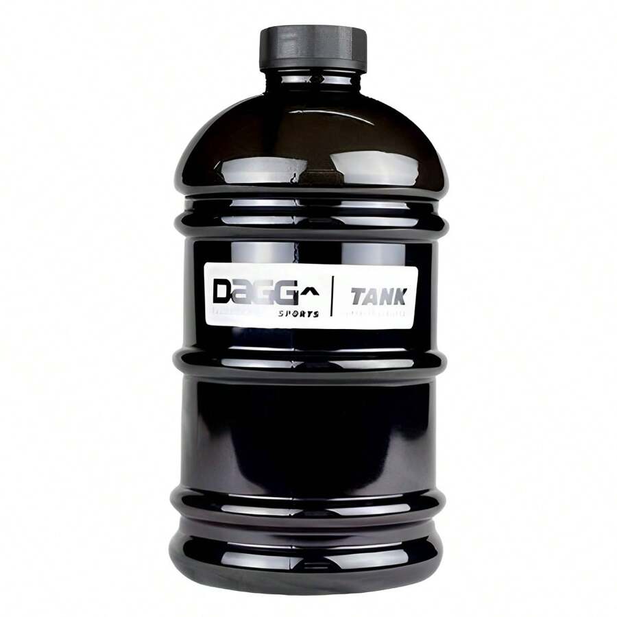 2 Liters Gallon Water Bottle Squeeze Gym Bodybuilding Training Anti-Leak Handle Personalized - màu đen - Xem 1