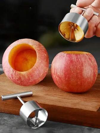Multifunction Apple Pear Core Separator Kitchen Tool,Stainless Steel Fruit Core Puller, 2 Sizes Fruit Corer Set For Hotel/Commercial Home Kitchen Tool