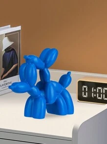 1pc Creative Funny Balloon Dog Sculpture, Modern Art Crouching Balloon Dog Animal Decoration Statue - For Indoor Living Room Farmhouse Bedroom Office Cabinet Shelf Wardrobe Decoration Best Gift