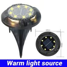 4 pièces Lumière solaire LED décorative pour escalier, lumière d'atmosphère imperméable, convient pour escalier extérieur, jardin, villa, passage
