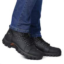 Kit 2 Bota Masculina Bico Borracha Pvc Coturno Cano Alto Tratorado Trabalho Trilha