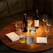 4 pièces Tasse à whisky inspirée de la montagne, en verre borosilicaté transparent durable et facile à nettoyer, sans assemblage requis