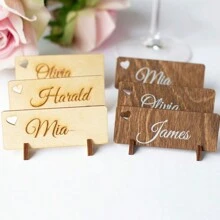 1 pieza Llavero de certificado de boda de madera - Placa de identificación de madera personalizable impresa, Accesorio de alambre de acero negro de 7 pulgadas, Portátil para bodas, San Valentín, festivales, fiestas, regalos de cumpleaños y graduación