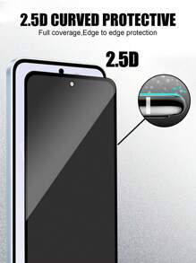 3-Pack Anti-Spy Tempered Glass Screen Protector, Bubble-Free, Easy To Install, Privacy Screen Protector, Privacy Glass Film, Anti-Fingerprint, Compatible With Galaxy S21FE/Galaxy S23FE/Galaxy A54/Galaxy A06