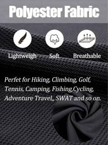 Men's Summer Quick Dry Golf Polo Shirt Short Sleeve Outdoor Sports Hiking Fishing T-Shirt Breathable Lightweight Tops With Sunglass Loop And Pen Pockets - Black - View 7