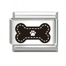 1pc Engraved DIY Jewelry Accessories, Chessboard Cat, Heart Elements, For DIY Bracelet, Necklace, Ring, Anklet, Fashionable, Delicate, Cute Handmade Modular Bracelet, Suitable For All Summer, School