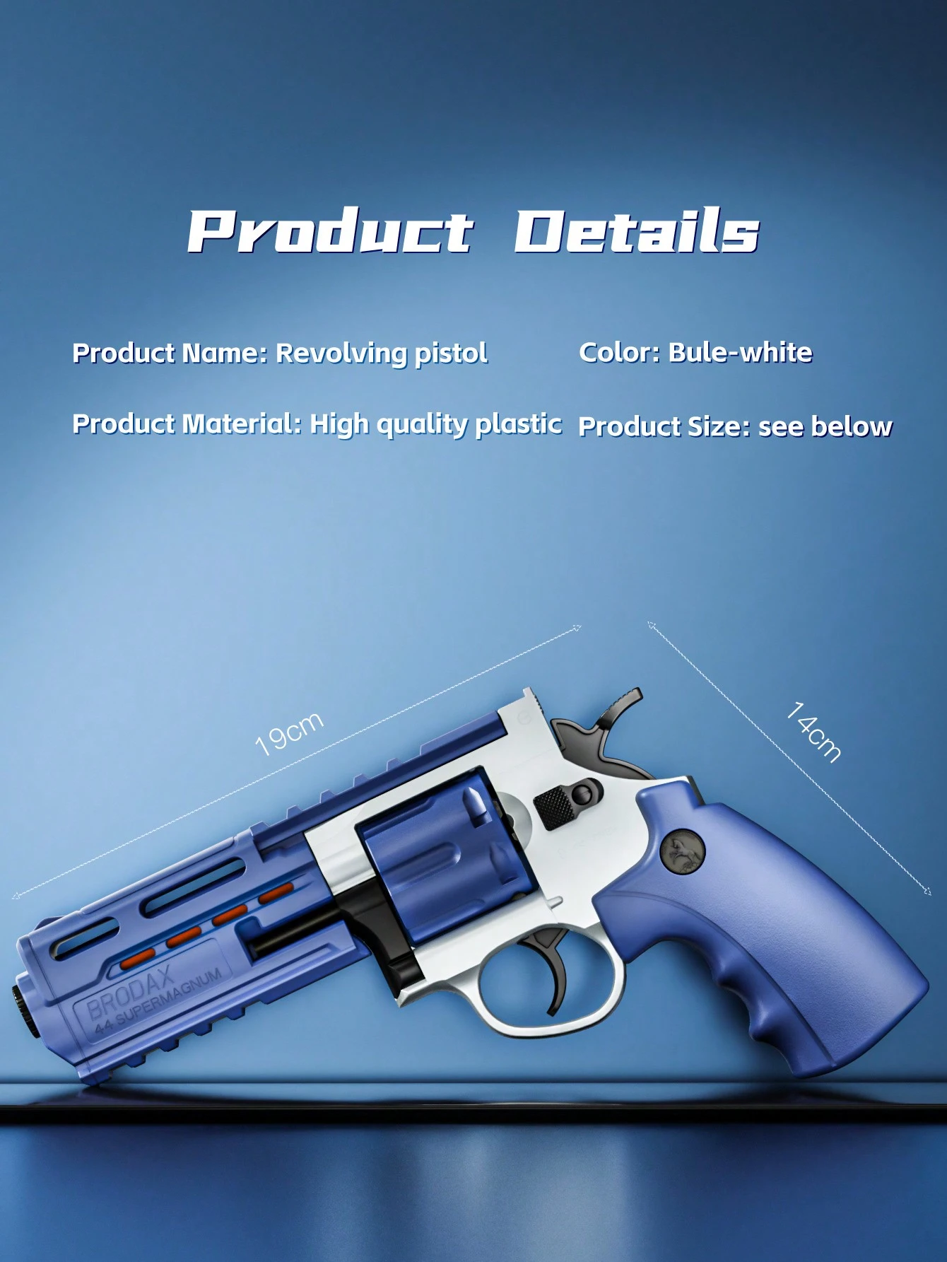ZP5, Soft Bullet Gun, Mechanical, Double Action, Revolver, Soft Bullet ...