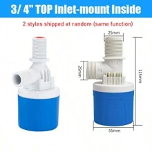 '3/4'Water Tower Tank Plastic Float Ball Valve Switch Water Level Automatic Water Stop Valve Controller Water Full Stop Valve