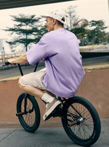 INFLATION Camiseta suelta oversize de 260g de la marca Macaron, nueva colección primavera/verano 2025, Solona