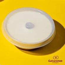 24 Unid Forma Para Mini Pudim 150ml Forneável com Tampa - Galvanotek G367 - Transparente - Visão 4