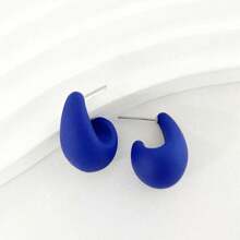 1 Pair Of Fashionable Elegant Stud Earrings, Luxurious Unique Design For Daily Wear