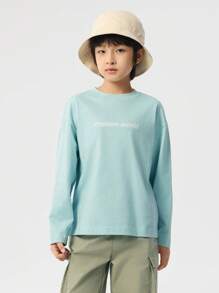 Balabala Striped Long-Sleeve T-Shirt For Boys And Girls, Spring