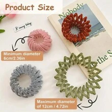 1 Pince à cheveux magique, support de queue de cheval, accessoire de cheveux simple monochrome pour boule de personne nonchalante, pince à chignon, lisseur de cheveux pour femme, boucle de fixation pour queue de cheval haute, pince de préhension pour personne nonchalante, accessoire de cheveux moelleux. Rentrée scolaire