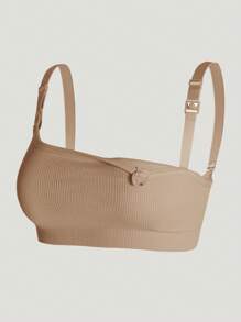 5pcs/Set Maternity & Nursing Breastfeeding Bras, Comfy Front Unclip Seamless Bra Multi-Color Sexy Minimalist Feeding Bra For Pregnancy & Postpartum - Multicolor - View 6