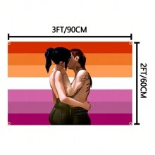 Arazzo/Tappezzeria a bandiera arcobaleno rosa raffigurante Caitlyn, stile lesbo arcano, per decoro da parete di camera da letto o sala universitaria, banner d'arte, coperta vintage, decorazione d'interni estetica