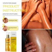 Sefralls Aceite Luminoso para el Cuerpo 80ml Pack de 3, Aceite Luminoso para Rostro y Cuerpo, Hidratante e Iluminador, Cosméticos Fragancia duradera, le da a tu piel una sensación de lujo.