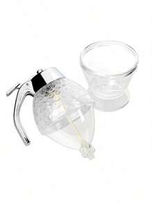 Juice Syrup Cup Squeeze Bottle Storage Pot Stand Holder Bee Drip Dispenser Kettle Honey Jar Container Kitchen Accessories