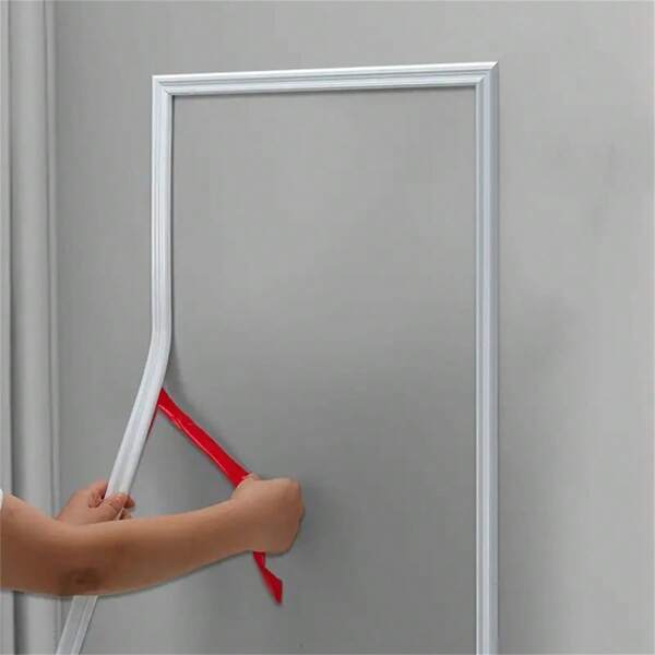 1 Roll Of 39.37inch Flexible Wall Decoration, 2.2cm/3.2cm Width Peel And Paste Self-Adhesive Panel Mold, DIY Home Decoration On The Background Wall, Pvc Material Is Very Suitable For Home Decoration Use
