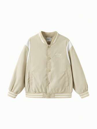 Balabala 春季兒童色塊棒球夾克