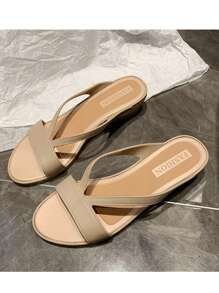 Fashionable Soft Bottom Wedge Plastic Women's Shoes, Non-Slip Waterproof Jelly Shoes, Durable Work Shoes, Comfortable Summer Casual Thick-Soled Slippers, Korean Style Flattering Women Sandals