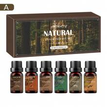 Essentielles Öl Set, für Aromatherapie Zuhause, Kerzen, Luftbefeuchter, Verdampfer, hochkonzentriertes ätherisches Öl Gipsverdampfer, (A: Adlerholz & Bernstein & Weihrauch & Himalaja-Zeder & Ambra & Orientalischer Bacor B: Adlerholz & Bernstein & Weihrauch & Himalaja-Zeder & Moschus & Guajakholz *10ml/0,34oz)