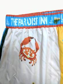 YI XUAN Plus Size Women's Two Pieces Set, Boho Beach Palm Tree Print, Casual Top And Pants