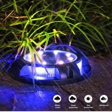 4 pièces Lumière solaire LED décorative pour escalier, lumière d'atmosphère imperméable, convient pour escalier extérieur, jardin, villa, passage
