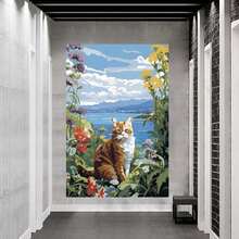 Framed  Picasso-Inspired Modern Wall Art  Canvas Print, Ready To Hang, Perfect For Living Room & Office Decor, Ideal Gift For Halloween, Christmas, Thanksgiving, And Carnival Celebrations